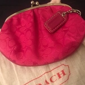 Coach snap coin purse